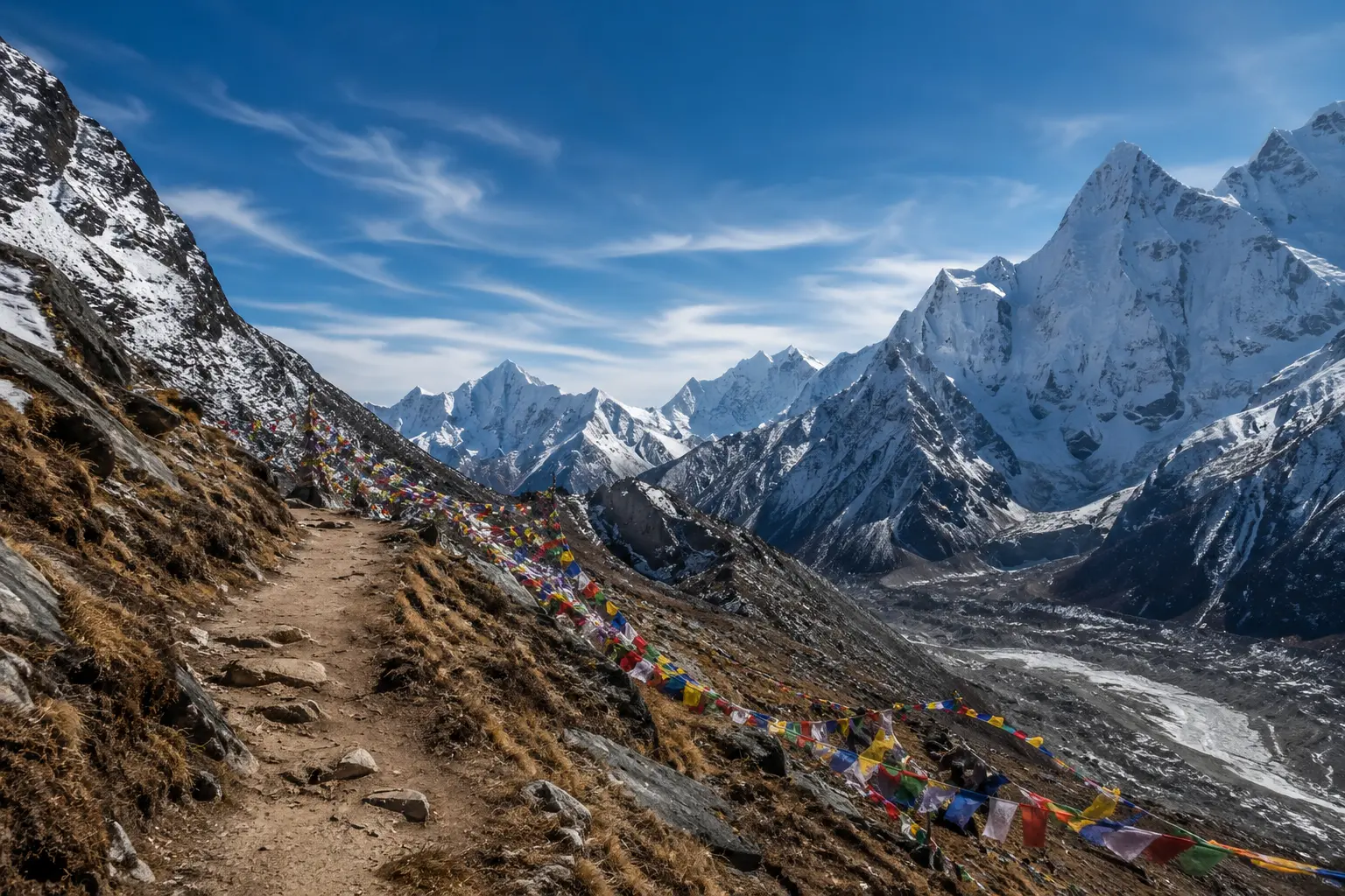 Makalu Base Camp mountain landscape